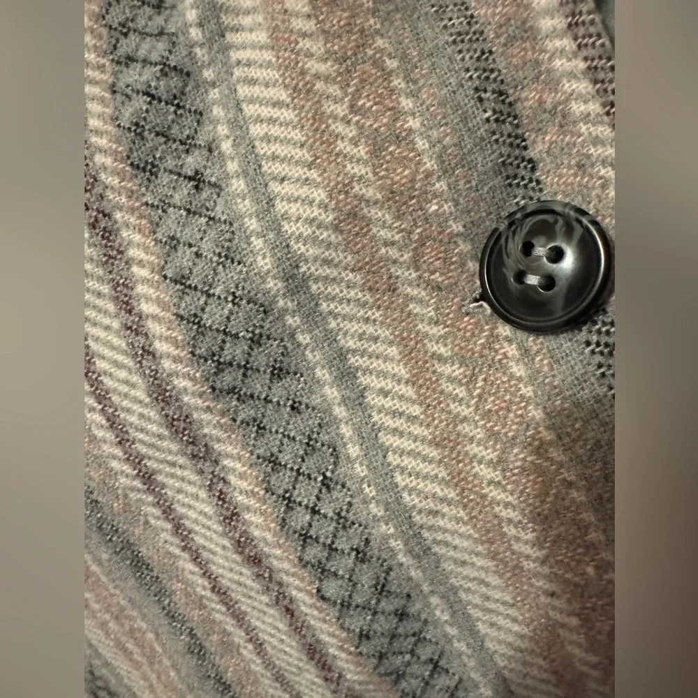 Jolt Multicolor Striped Knit Poncho - Picture 2 of 5